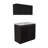 Ashura 39.3" W 2-Piece Kitchen Cabinet Set with Stainless Steel Sink, Base Cabinet with Storage Shelf and 2-Door Wall Cabinet-736706491