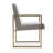 Krassen Fabric Metal Armchair Dining Chair