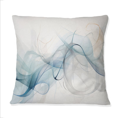 «White Grey Line Art Abstract Calligraphy», impression sur toile