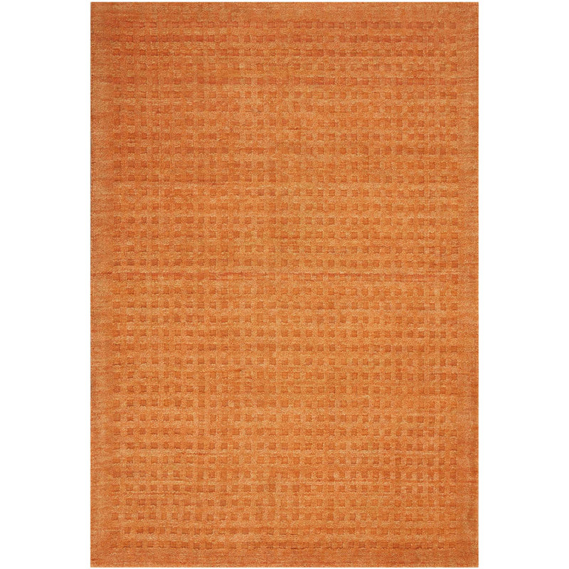 Yutan Wool Checkered Indoor Rug, Rectangle 8' x 10'6