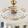 Olamide 24" DIY Shape Adjustable Ceiling Fan with Lights Remote and APP Control