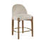 Tabouret de comptoir rembourré en tissu Maud-121555369