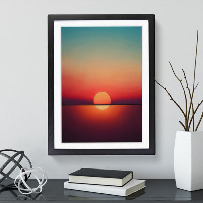 Blissful Abstract Sunset - Wall Art