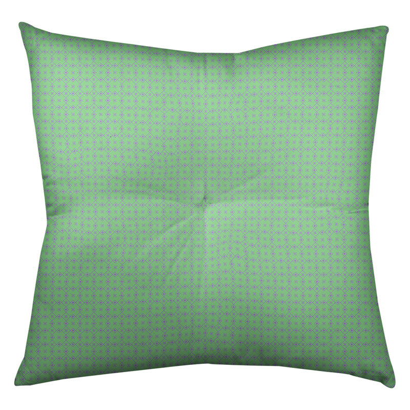 Coussin Katelyn Elizabeth, 30 po x 30 po, Vert / Mauve