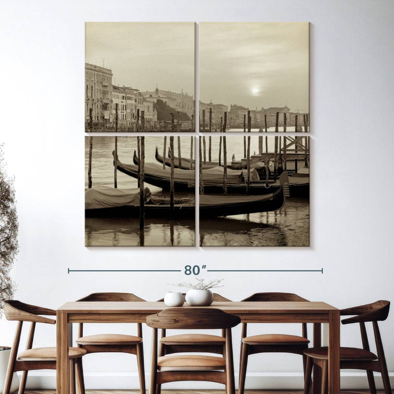 Mehar Venezia's Gondolas, 74" H x 74" W
