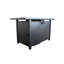 25" H X 42" W Steel Outdoor Fire Pit Table With Lid