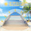 Tente Sun Shelter pour 3/4/6/8/10 personne avec protection contre les rayons UV UPF 50＋ et auvent facile à installer-128912072