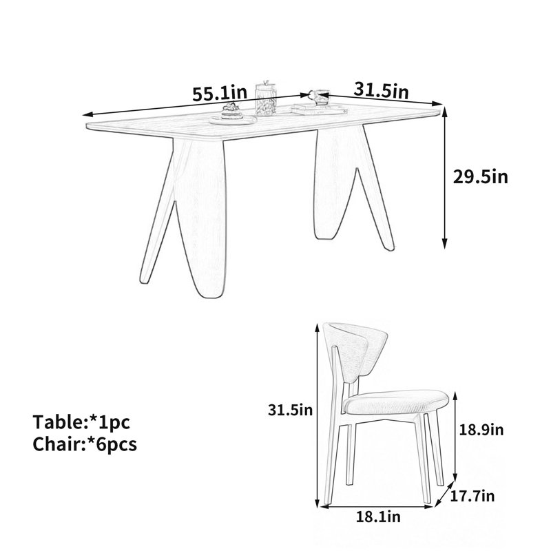 Table en dalles de noyer Wabi-Sabi, 29.5" H x 55.1" W x 31.5" D, 7