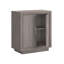 Armoire de rangement empilable gris moyen facile à assembler, élégante et adaptée à la décoration de bureau