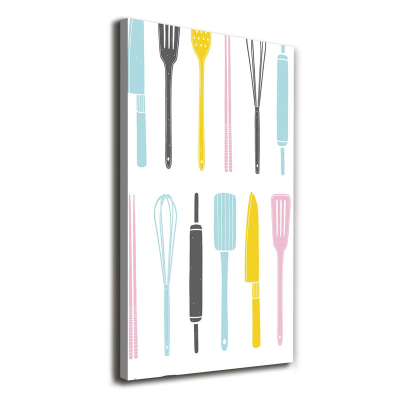 Kitchen Tools - Wrapped Canvas Print