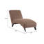 Chaise longue rembourrée incurvée pour le salon