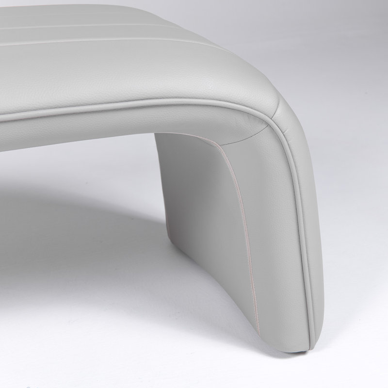 Infinity Modern Upholstered Bench, Gray