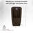 XBrand 23.8" H Brown Fountain with LED Light and Planter Area