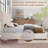 Velvet Bed Frame with 2 Drawers, Upholstered Headboard, LED Footboard and Side Pockets-289298382-289301925