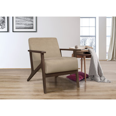 Structure en bois massif avec rembourrage de dossier de siège d'appoint 1 pièce Modern Home Furniture