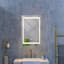 Miroir de salle de bain 36 po x 36 po à DEL avec façade et rétroéclairage, miroir de meuble-lavabo mural anti-buée-196567683-196567707-196567696