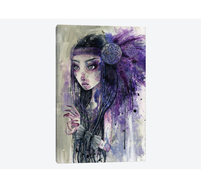 «Old Sorrows», impression sur toile, H 18 po x l 12 po x P 1,5 po, Pas de tapis, Papier d'art encadré noir