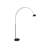 Eckehard 75.6'' Black Arched Floor Lamp-259637530