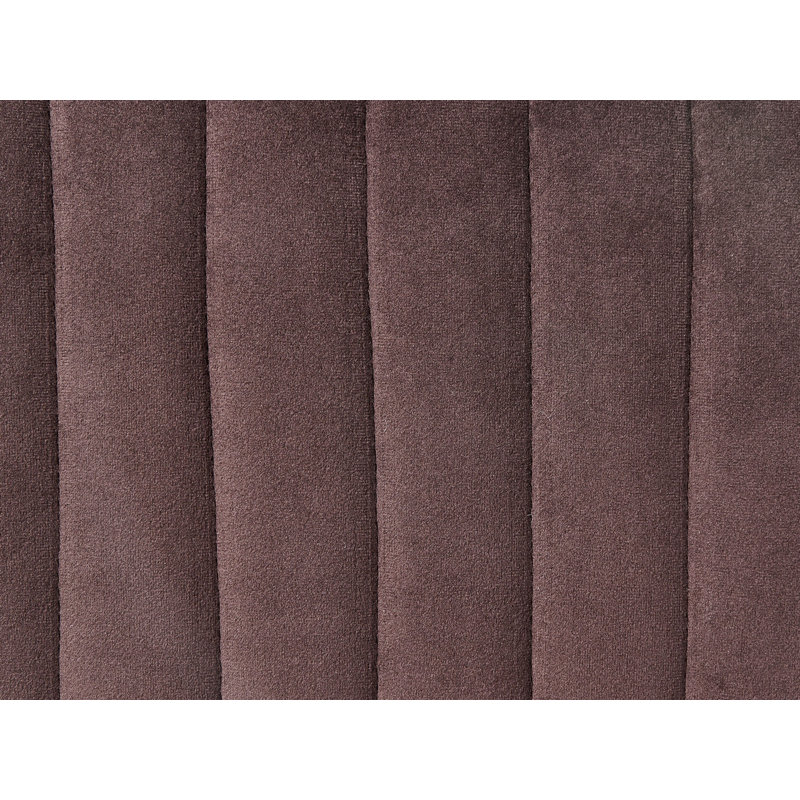 Footstool Benzant Velvet, Dark Brown