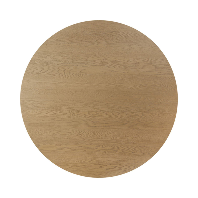 Eastman Dining Table -Light Weathered Oak, 30" H x 60" W x 60" D, Light Weathered Oak