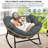 Outdoor Rocking Chair Cushion, Thickened 6.3in Papasan Chair Cushion-1734775522