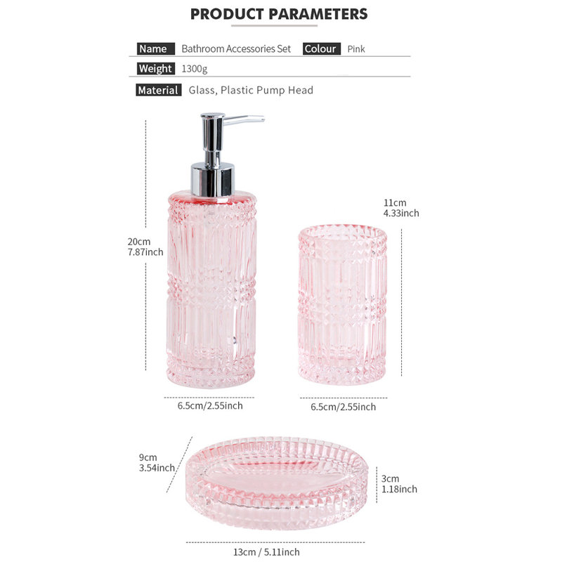 Ensemble d'accessoires de salle de bain