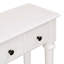 Table d'entrée avec 4 tiroirs, console rétro avec tablette ouverte pour les entrées, les salons et les couloirs-990558232