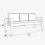 Layinsun Aluminum Outdoor Patio Sofa