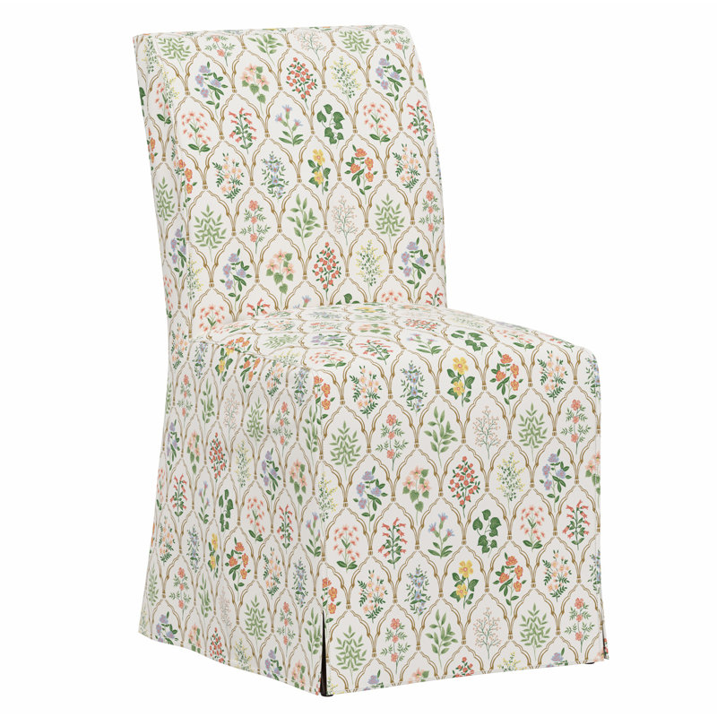 Frances Slipcover Dining Chair, Rpc Hawthorne Multi Linen