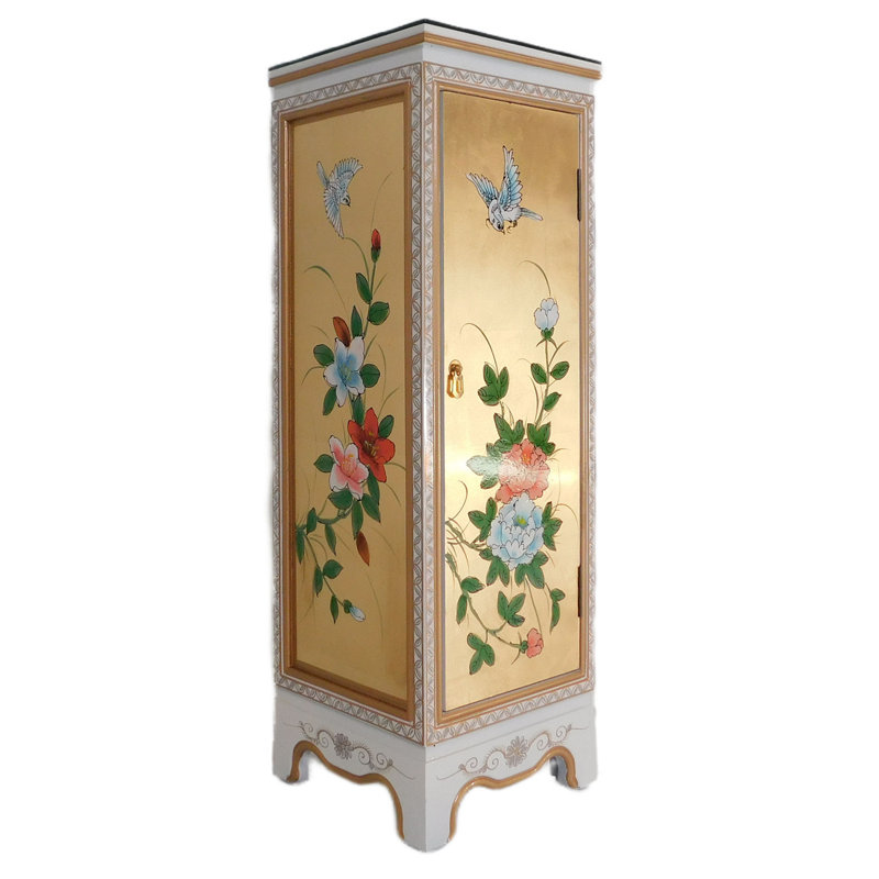 Commode asiatique à 1 porte Yovela Oriental Furniture Warehouse