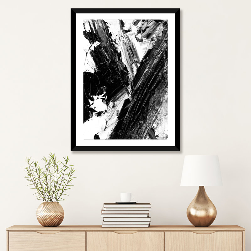 « sporadique ii » par éthan harper-impression, H 24 po x l 16 po x P 1 po, Papier avec cadre noir