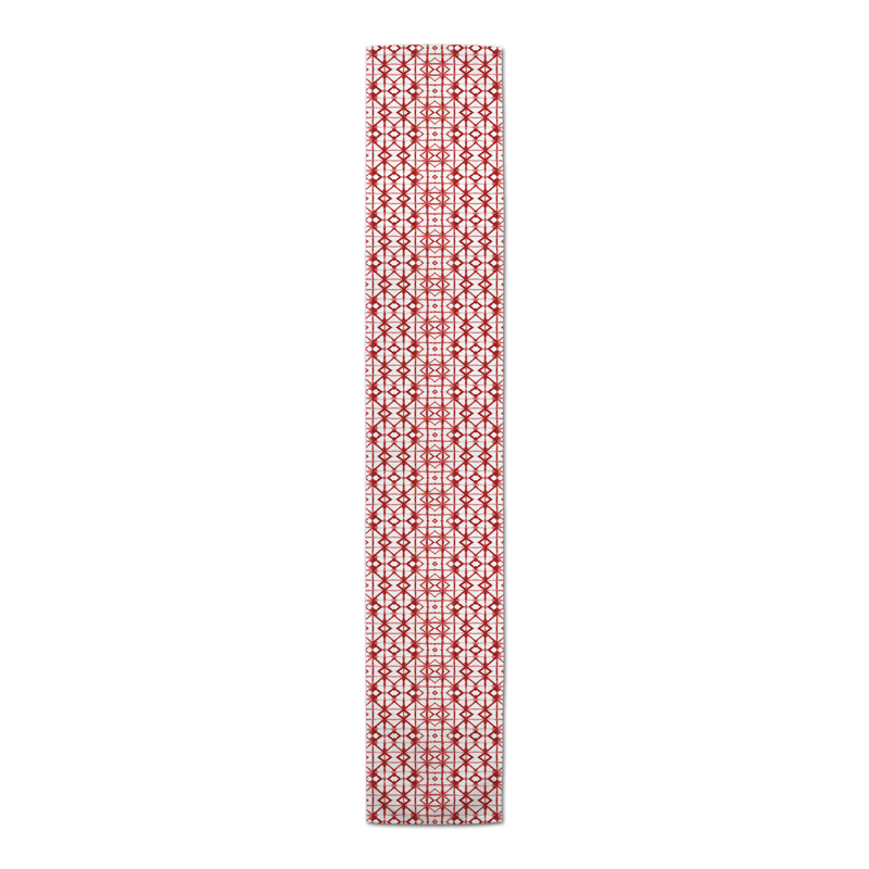 Chemin de table Claristine, P 16 po x L 72 po, Rouge