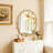 Wavy Round Solid Wood Frame Decorative Mirror,For Bedroom, Bathroom, Living Room, Entryway-1936892070-1936892069
