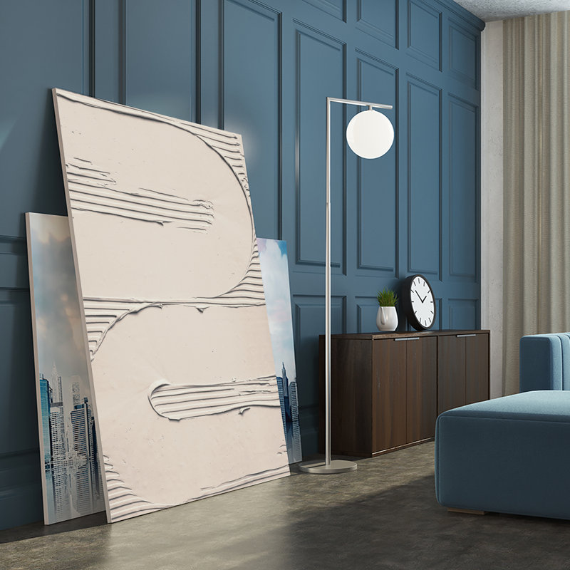 «Mud Texture 11 Beige» par Pictufy, H 72 po x l 48 po