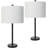 Cherimoya Metal Table Lamp Set