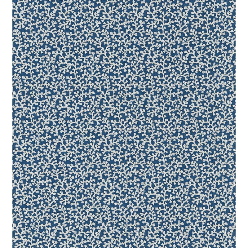Dorset Coast Hele Bay Linen Fabric, Cobalt