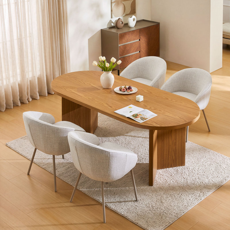 Upholstered Armchair, White, 2
