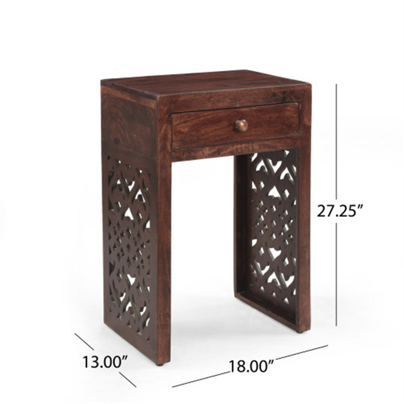 Wooden Storage CNC Design Console Table Drawers
