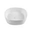 Lavabo de salle de bain vasque carré en porcelaine vitrifiée avec drain escamotable L 17 po x l 17 po