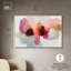 Décoration murale encadrée rose bourgogne Smear III par Art Remedy, cadre argenté, 54 x 36-2094637178-2094923201