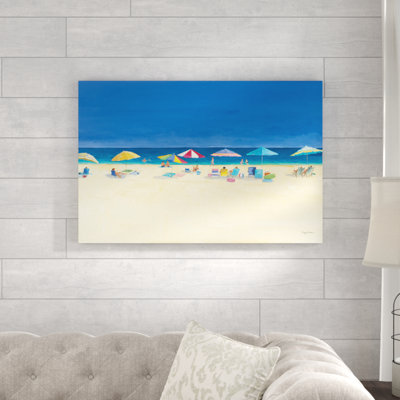 Day At The Beach by Avery Tillmon - Wrapped Canvas Painting
