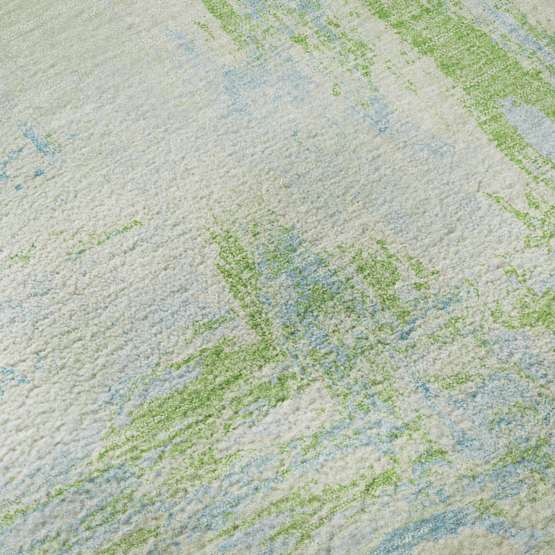 Tapis abstrait lavable à la machine de qualité supérieure Elize AMF1350, Tapis de couloir 2 pi 3 po x 7 pi 6 po