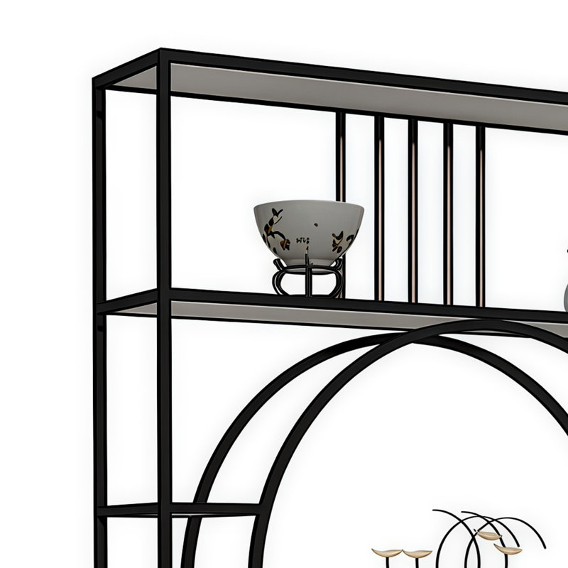 Acuna, Black/White, (7 Shelves) 78.7"H x 39.3"W x 11.8"D
