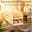 Egg Holder for Fridge, Automatic Rolling Egg Container for Refrigerator, Stackable Fridge Organizers and Storage with Lid, Clear Plastic Egg Dispenser , Tray ,2 Pack