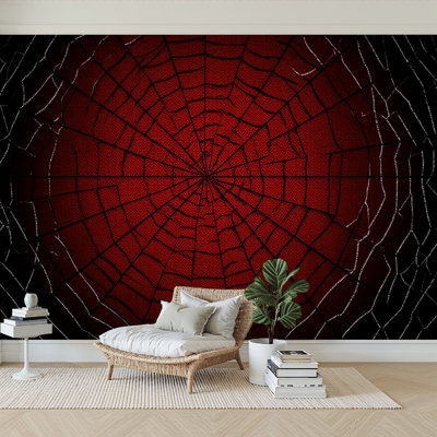 Peel and Stick Wallpaper 144" W x 100" H Modern Self Adhesive Wall Mural for Bedroom web Cobweb