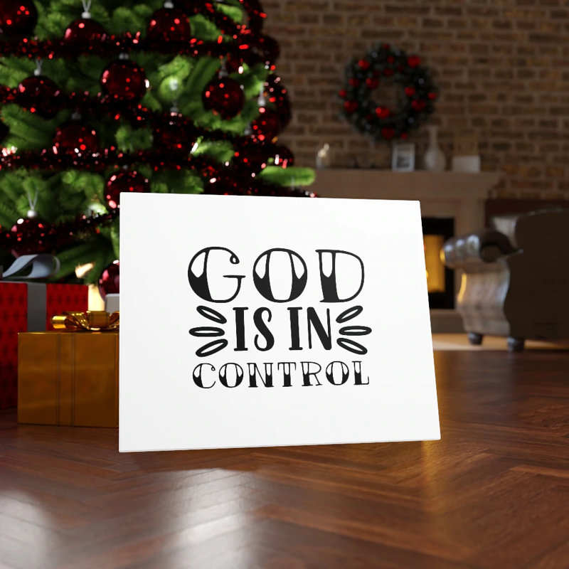 God Is In Control - Wrapped Canvas Print, 61cm H x 76cm W