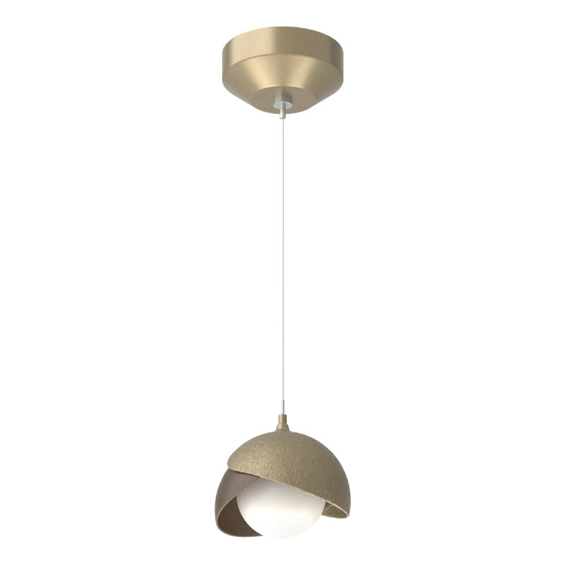 Brooklyn 1 - Light Single Globe Pendant, Soft Gold, Bronze