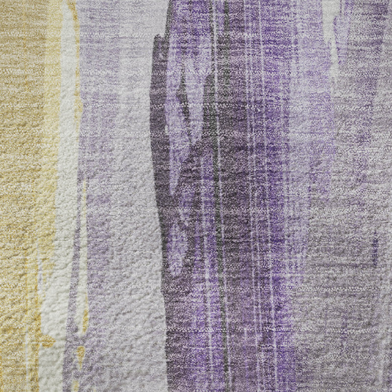 Premium Machine Washable Mayfield AMF1845 Abstract Rug, Runner 2'3" x 7'6"