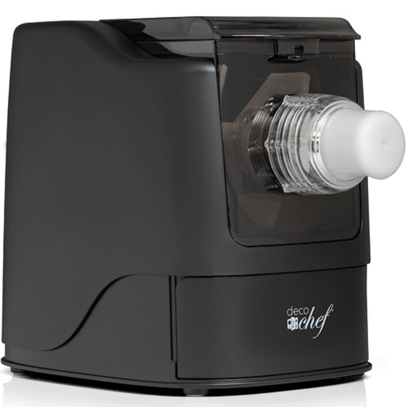 Black Electric Automatic Pasta Maker with 13 Interchangeable Discs
