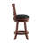Aislinn Swivel Upholstered Faux Leather Counter Stool with Solid Wood Frame-167070531